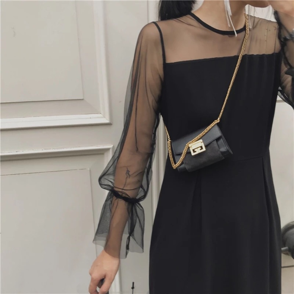 designer lace black dress NWOT